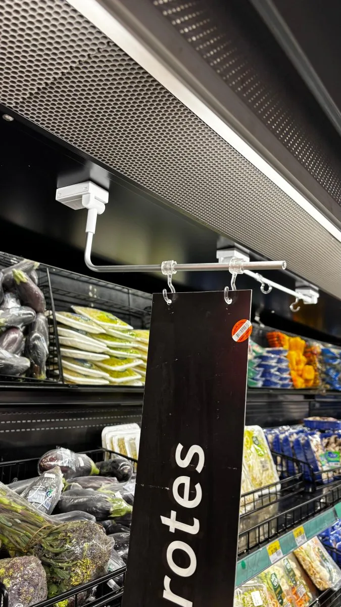 duchetas publicitarias en supermercado en Chile