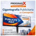 Gigantografía publicitaria en gran formato impresa por Prografix.
