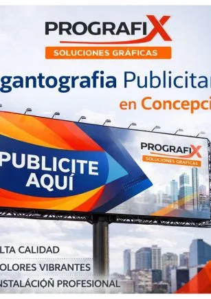 Gigantografía publicitaria en gran formato impresa por Prografix.