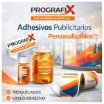 Adhesivos publicitarios personalizados impresos por Prografix.