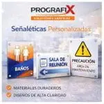 Señalética personalizada para empresas y negocios.