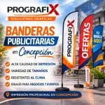Banderas publicitarias promocionales personalizadas.