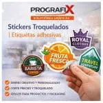 Stickers troquelados personalizados.