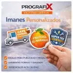 Imanes publicitarios personalizados.