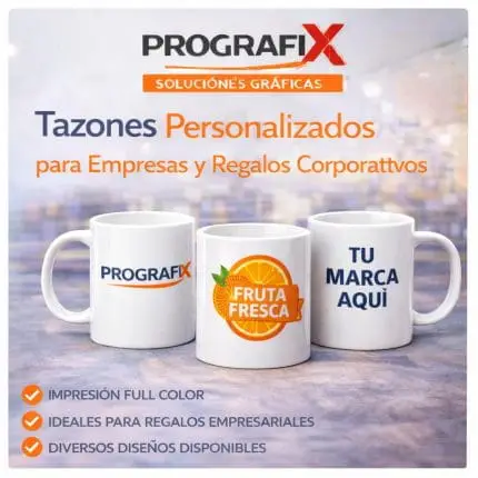 Tazones personalizados para regalos corporativos.