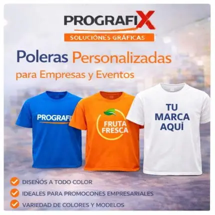 Poleras personalizadas para empresas.