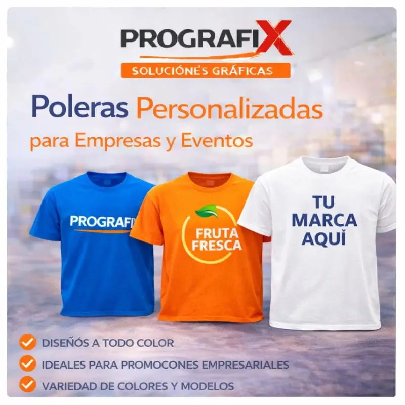 Poleras personalizadas para empresas.