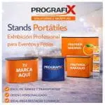 Stands portátiles personalizados para eventos y ferias impresos por Prografix.