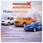 Ploteo vehicular publicitario para autos, camionetas y empresas realizado por Prografix.