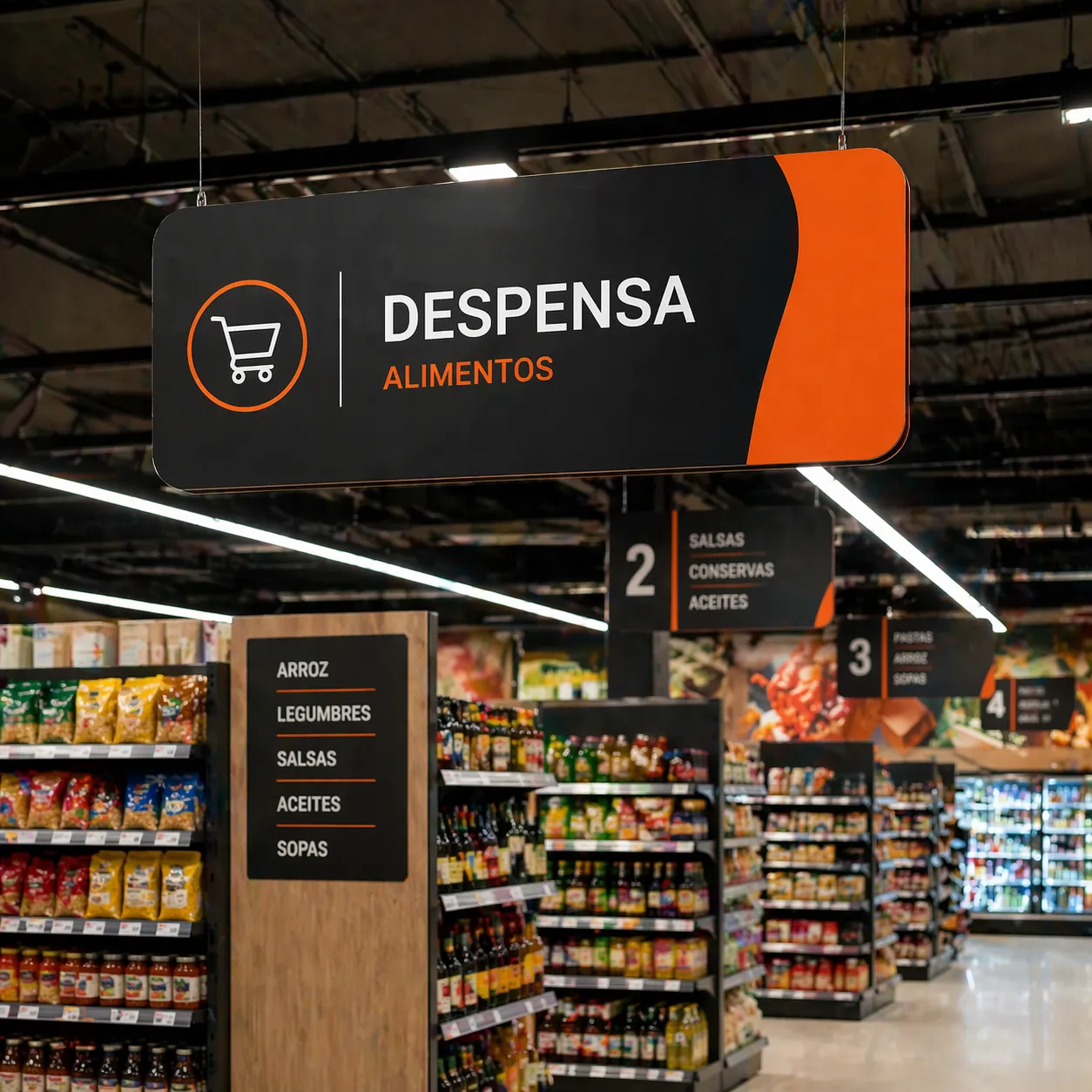 Señalética retail y material POP para salas de venta